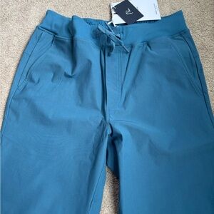 Rhoback Men's Teal Blue Drawstring Joggers